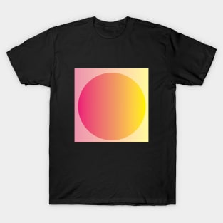 GRADIENT YELLOW  PINK T-Shirt